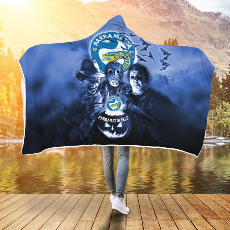 NRL Parramatta Eels Halloween Hooded Blanket
