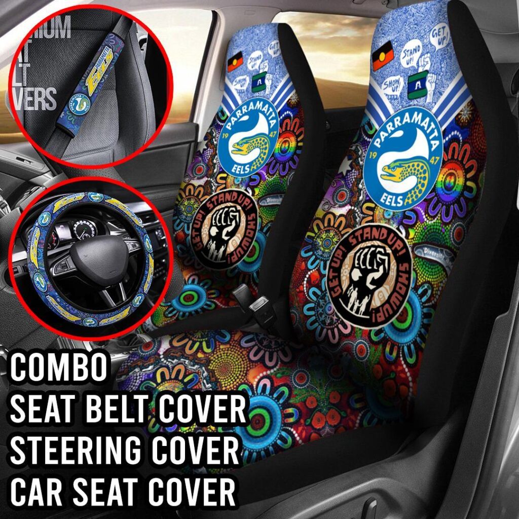 NRL Parramatta Eels | Seat Belt | Steering | Car Seat Covers