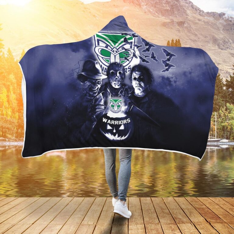 NRL New Zealand Warriors Halloween Hooded Blanket