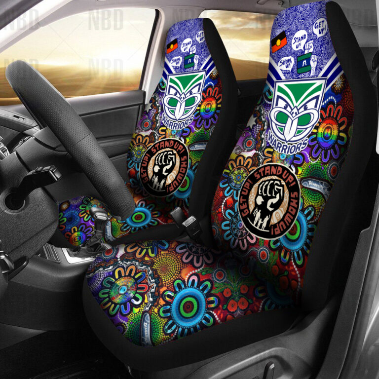 NRL New Zealand Warriors | Seat Belt | Steering | Car Seat Covers