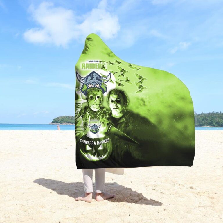 NRL Canberra Raiders Halloween Hooded Blanket