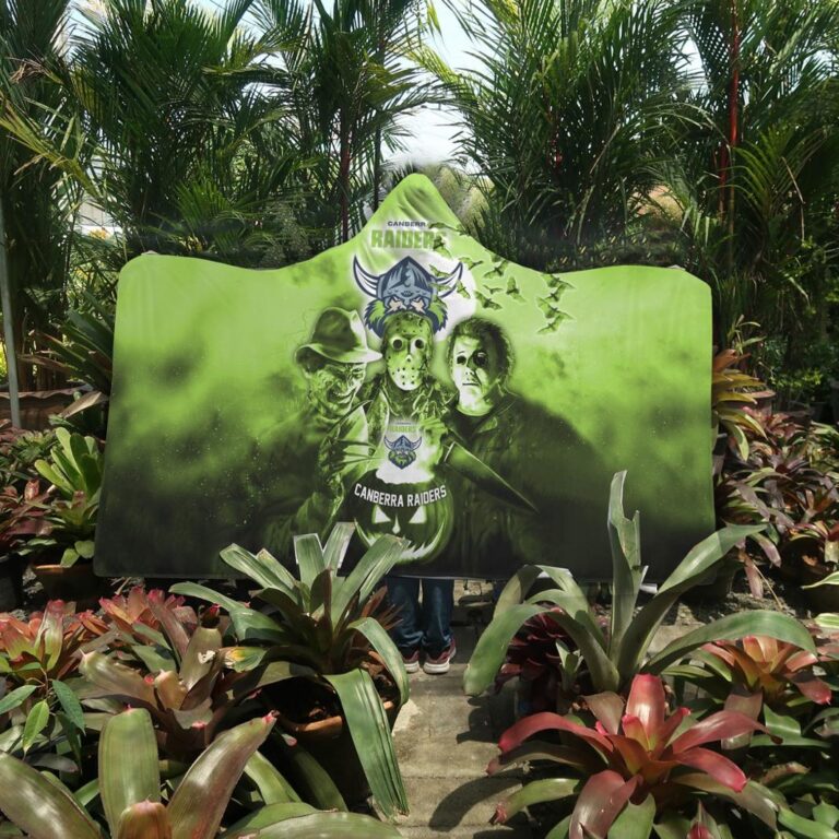 NRL Canberra Raiders Halloween Hooded Blanket