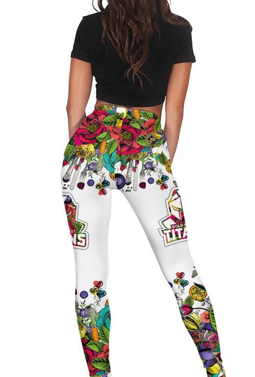 NRL Gold Coast Titans | Women's Criss Cross Tanktop/Hollow Tank Top/Legging