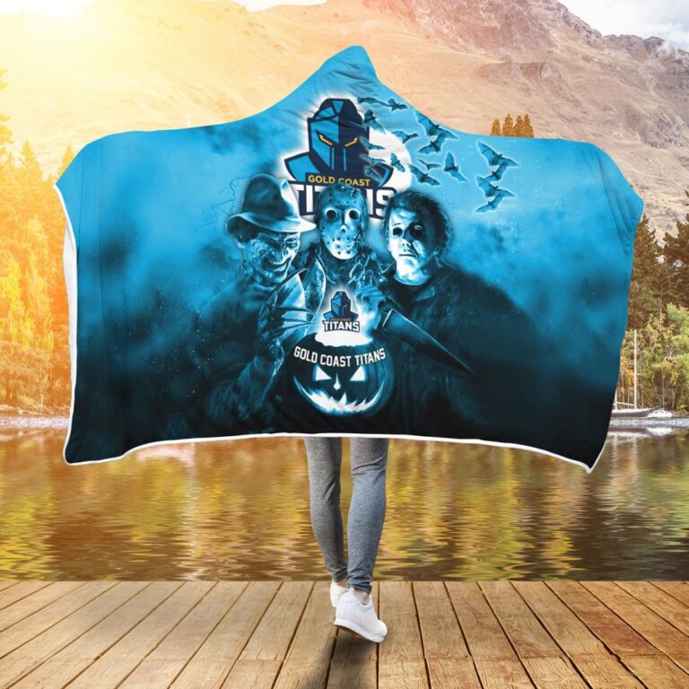 NRL Gold Coast Titans Halloween Hooded Blanket