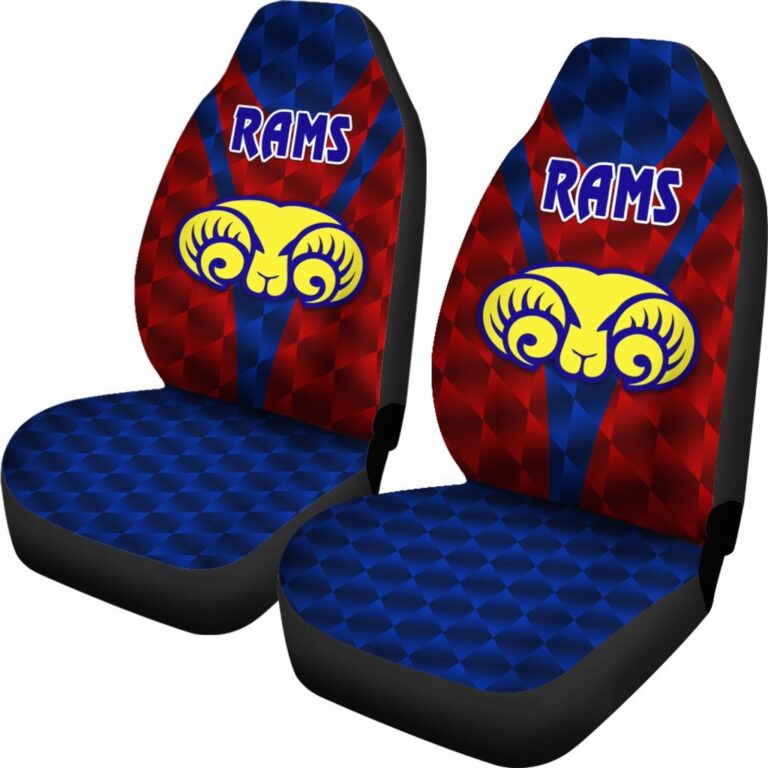 National Rugby League store - Loyal fans of Adelaide Rams's Set 2 Car Seat Cover:vintage National Rugby League suit,uniform,apparel,shirts,merch,hoodie,jackets,shorts,sweatshirt,outfits,clothes