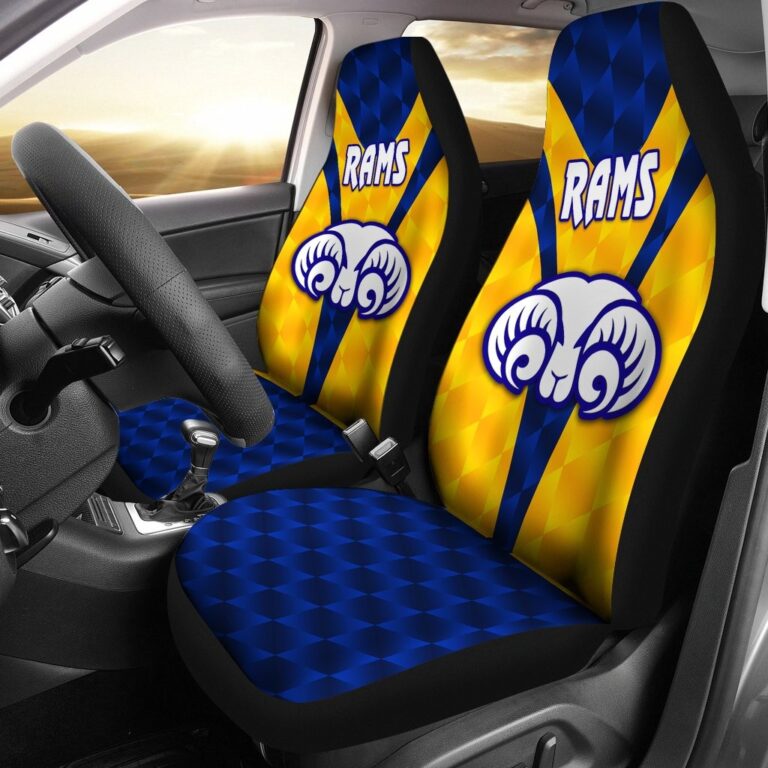 National Rugby League store - Loyal fans of Adelaide Rams's Set 2 Car Seat Cover:vintage National Rugby League suit,uniform,apparel,shirts,merch,hoodie,jackets,shorts,sweatshirt,outfits,clothes
