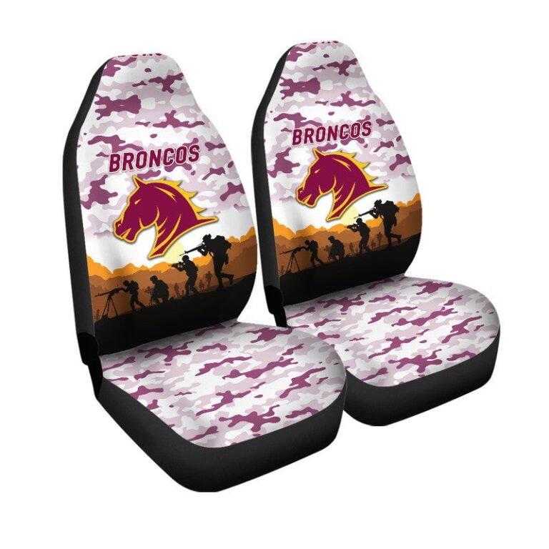 National Rugby League store - Loyal fans of Brisbane Broncos's Set 2 Car Seat Cover:vintage National Rugby League suit,uniform,apparel,shirts,merch,hoodie,jackets,shorts,sweatshirt,outfits,clothes