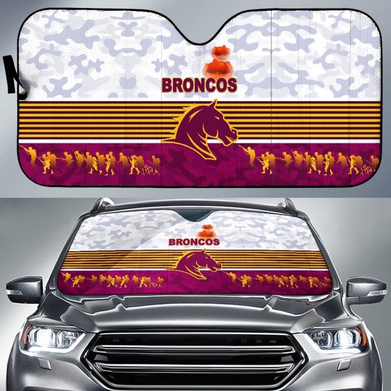 National Rugby League store - Loyal fans of Brisbane Broncos's Auto Sun Shades:vintage National Rugby League suit,uniform,apparel,shirts,merch,hoodie,jackets,shorts,sweatshirt,outfits,clothes