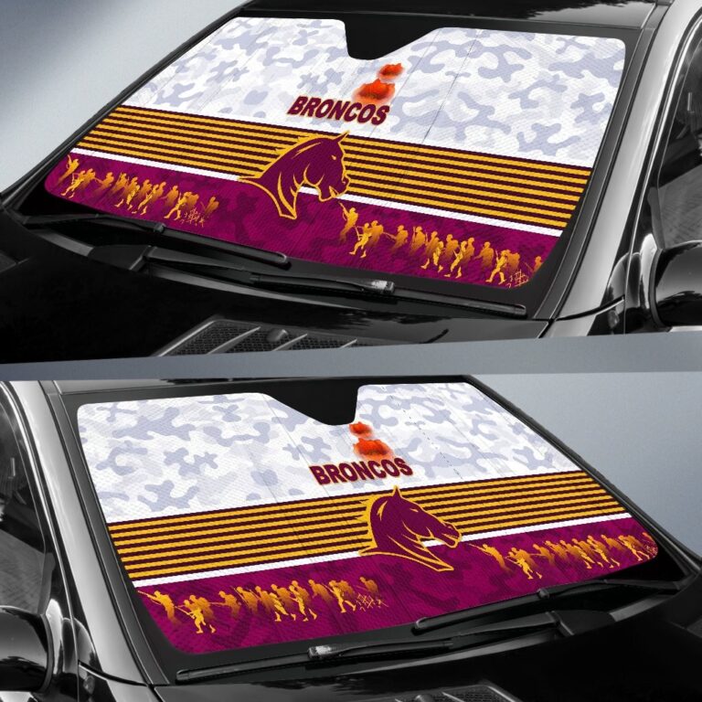 National Rugby League store - Loyal fans of Brisbane Broncos's Auto Sun Shades:vintage National Rugby League suit,uniform,apparel,shirts,merch,hoodie,jackets,shorts,sweatshirt,outfits,clothes