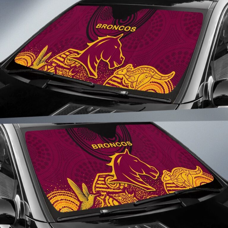 National Rugby League store - Loyal fans of Brisbane Broncos's Auto Sun Shades:vintage National Rugby League suit,uniform,apparel,shirts,merch,hoodie,jackets,shorts,sweatshirt,outfits,clothes