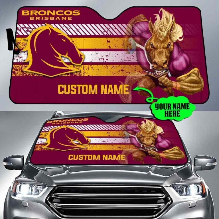 National Rugby League store - Loyal fans of Brisbane Broncos's Auto Sun Shades:vintage National Rugby League suit,uniform,apparel,shirts,merch,hoodie,jackets,shorts,sweatshirt,outfits,clothes