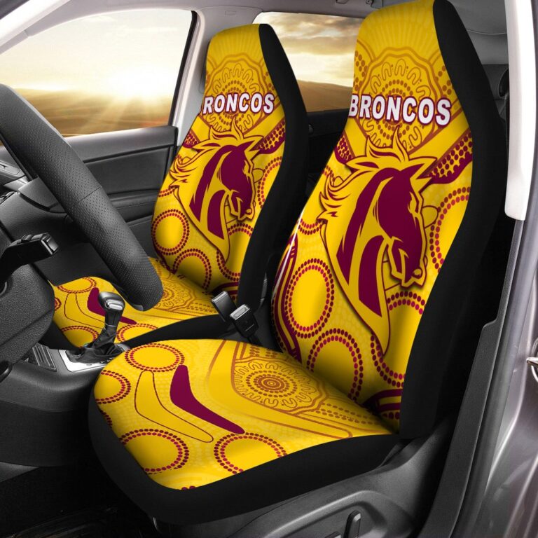 National Rugby League store - Loyal fans of Brisbane Broncos's Set 2 Car Seat Cover:vintage National Rugby League suit,uniform,apparel,shirts,merch,hoodie,jackets,shorts,sweatshirt,outfits,clothes
