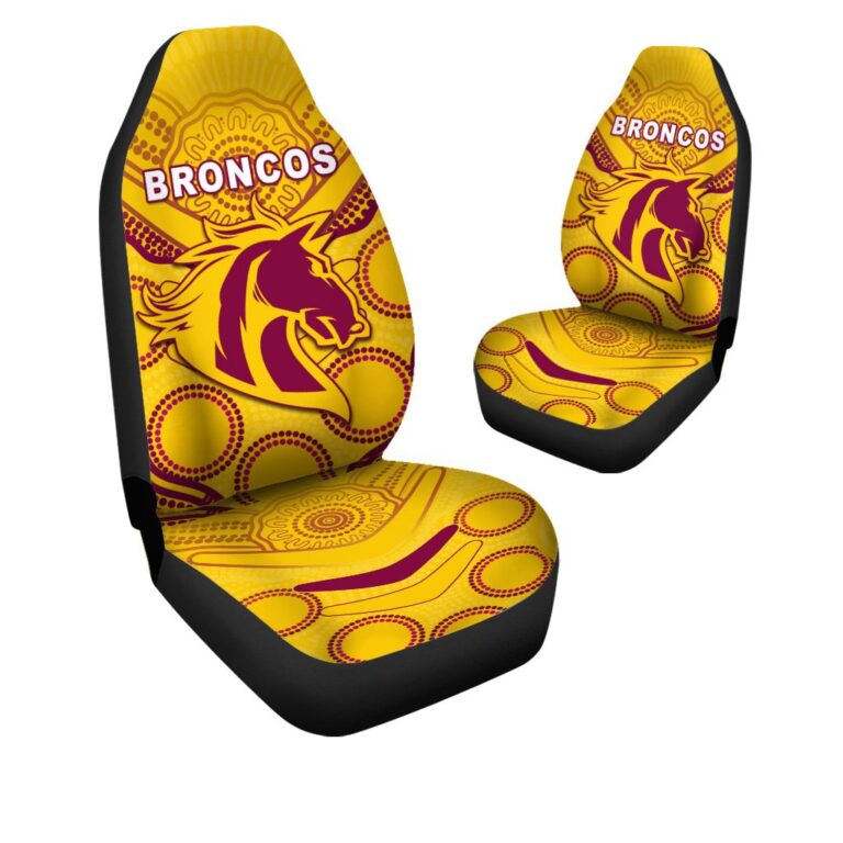National Rugby League store - Loyal fans of Brisbane Broncos's Set 2 Car Seat Cover:vintage National Rugby League suit,uniform,apparel,shirts,merch,hoodie,jackets,shorts,sweatshirt,outfits,clothes