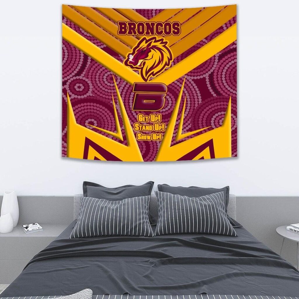 National Rugby League store - Loyal fans of Brisbane Broncos's Wall Tapestry:vintage National Rugby League suit,uniform,apparel,shirts,merch,hoodie,jackets,shorts,sweatshirt,outfits,clothes