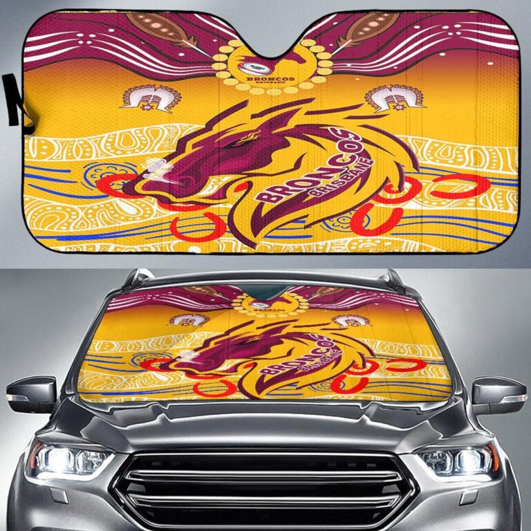 National Rugby League store - Loyal fans of Brisbane Broncos's Auto Sun Shades:vintage National Rugby League suit,uniform,apparel,shirts,merch,hoodie,jackets,shorts,sweatshirt,outfits,clothes