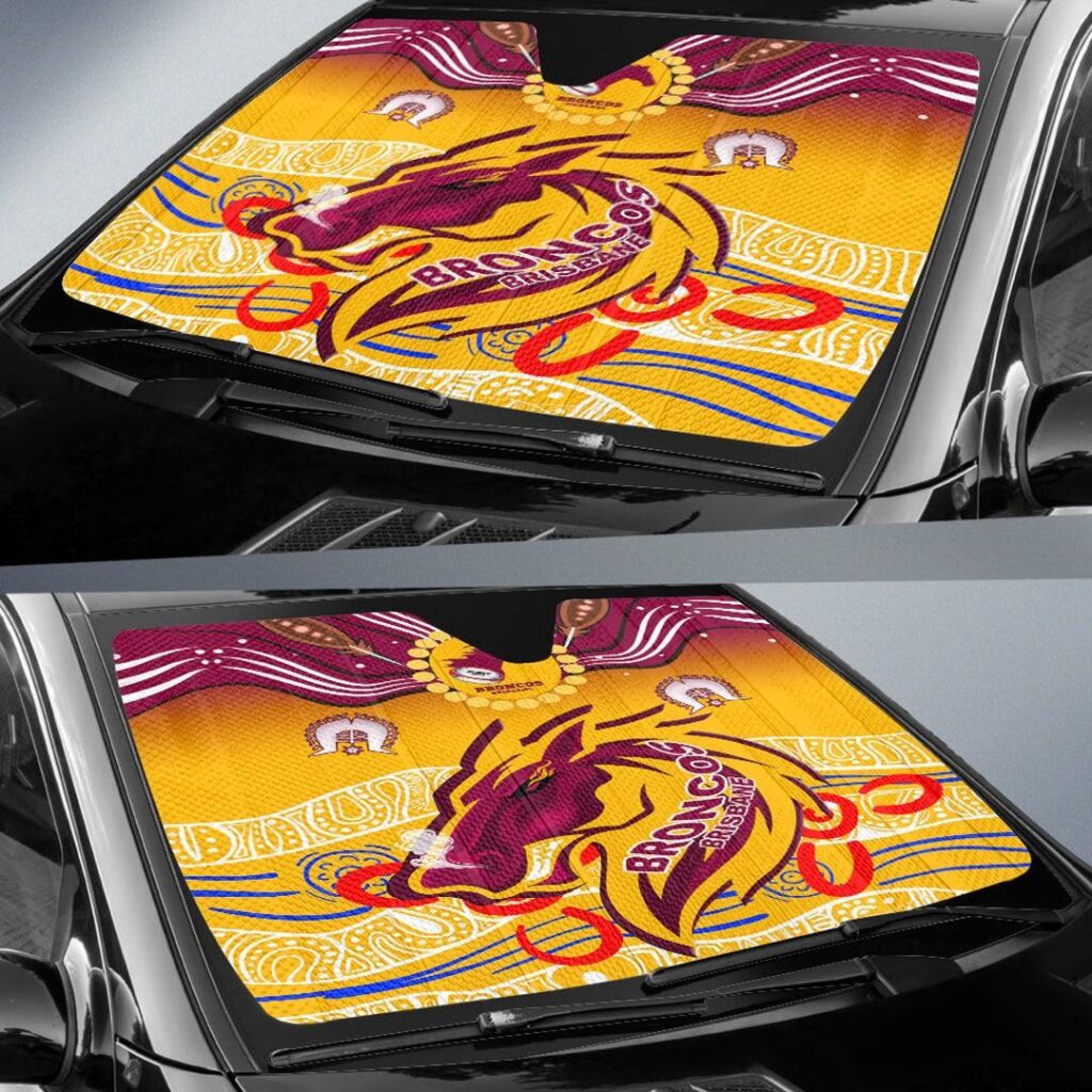 National Rugby League store - Loyal fans of Brisbane Broncos's Auto Sun Shades:vintage National Rugby League suit,uniform,apparel,shirts,merch,hoodie,jackets,shorts,sweatshirt,outfits,clothes