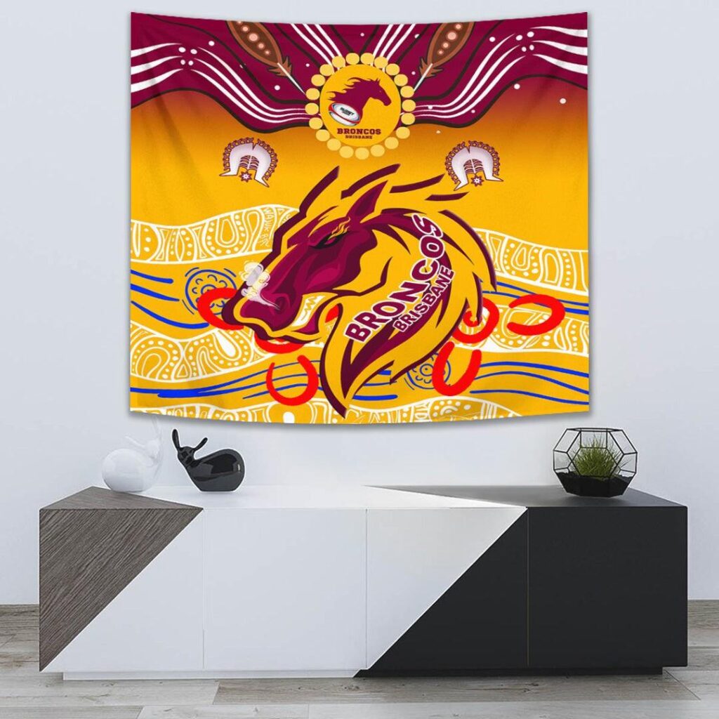 National Rugby League store - Loyal fans of Brisbane Broncos's Wall Tapestry:vintage National Rugby League suit,uniform,apparel,shirts,merch,hoodie,jackets,shorts,sweatshirt,outfits,clothes