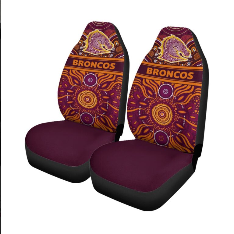 National Rugby League store - Loyal fans of Brisbane Broncos's Set 2 Car Seat Cover:vintage National Rugby League suit,uniform,apparel,shirts,merch,hoodie,jackets,shorts,sweatshirt,outfits,clothes