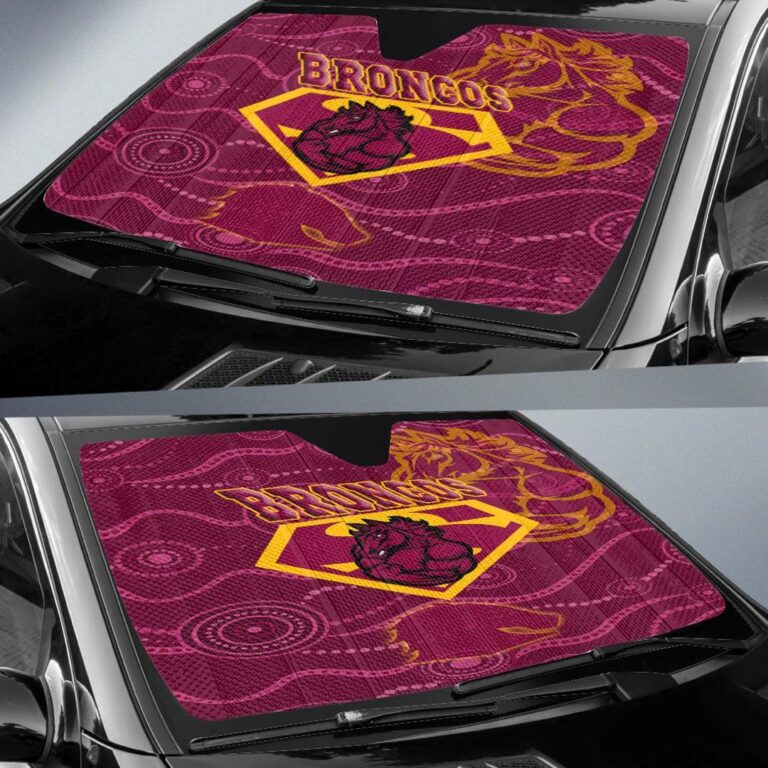 National Rugby League store - Loyal fans of Brisbane Broncos's Auto Sun Shades:vintage National Rugby League suit,uniform,apparel,shirts,merch,hoodie,jackets,shorts,sweatshirt,outfits,clothes