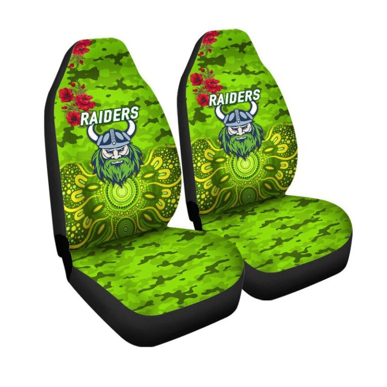 National Rugby League store - Loyal fans of Canberra Raiders's Set 2 Car Seat Cover:vintage National Rugby League suit,uniform,apparel,shirts,merch,hoodie,jackets,shorts,sweatshirt,outfits,clothes