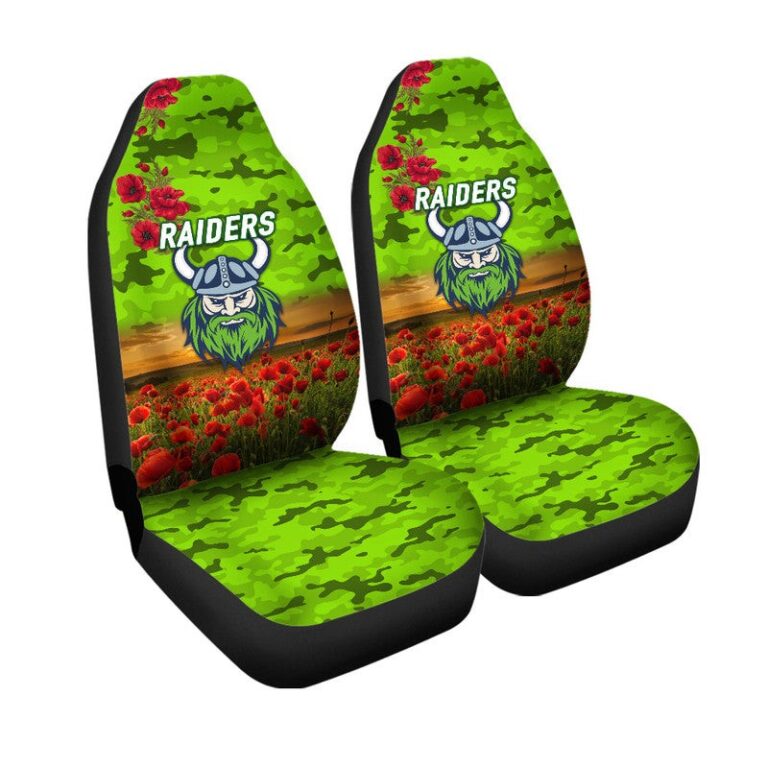 National Rugby League store - Loyal fans of Canberra Raiders's Set 2 Car Seat Cover:vintage National Rugby League suit,uniform,apparel,shirts,merch,hoodie,jackets,shorts,sweatshirt,outfits,clothes