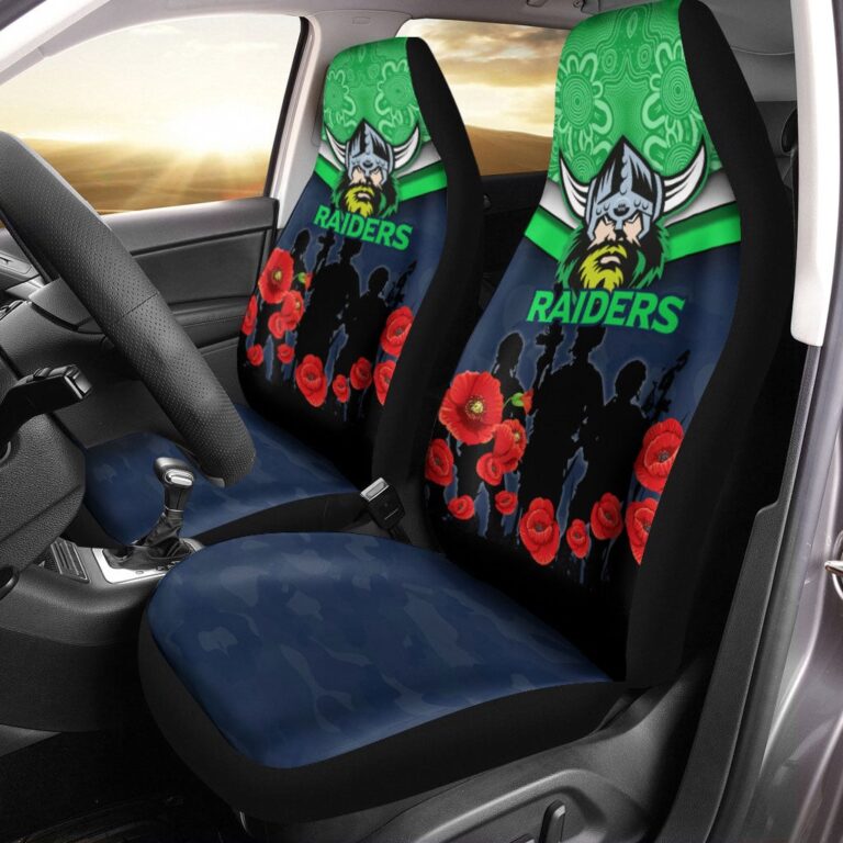 National Rugby League store - Loyal fans of Canberra Raiders's Set 2 Car Seat Cover:vintage National Rugby League suit,uniform,apparel,shirts,merch,hoodie,jackets,shorts,sweatshirt,outfits,clothes
