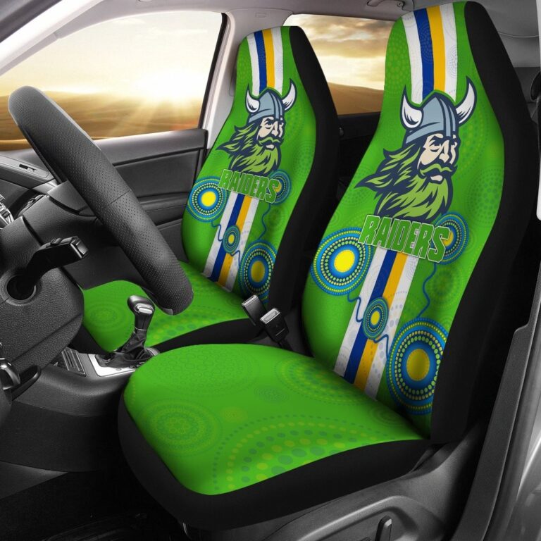 National Rugby League store - Loyal fans of Canberra Raiders's Set 2 Car Seat Cover:vintage National Rugby League suit,uniform,apparel,shirts,merch,hoodie,jackets,shorts,sweatshirt,outfits,clothes