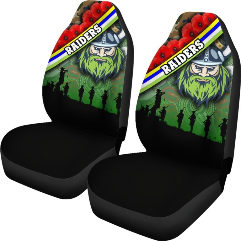 National Rugby League store - Loyal fans of Canberra Raiders's Set 2 Car Seat Cover:vintage National Rugby League suit,uniform,apparel,shirts,merch,hoodie,jackets,shorts,sweatshirt,outfits,clothes