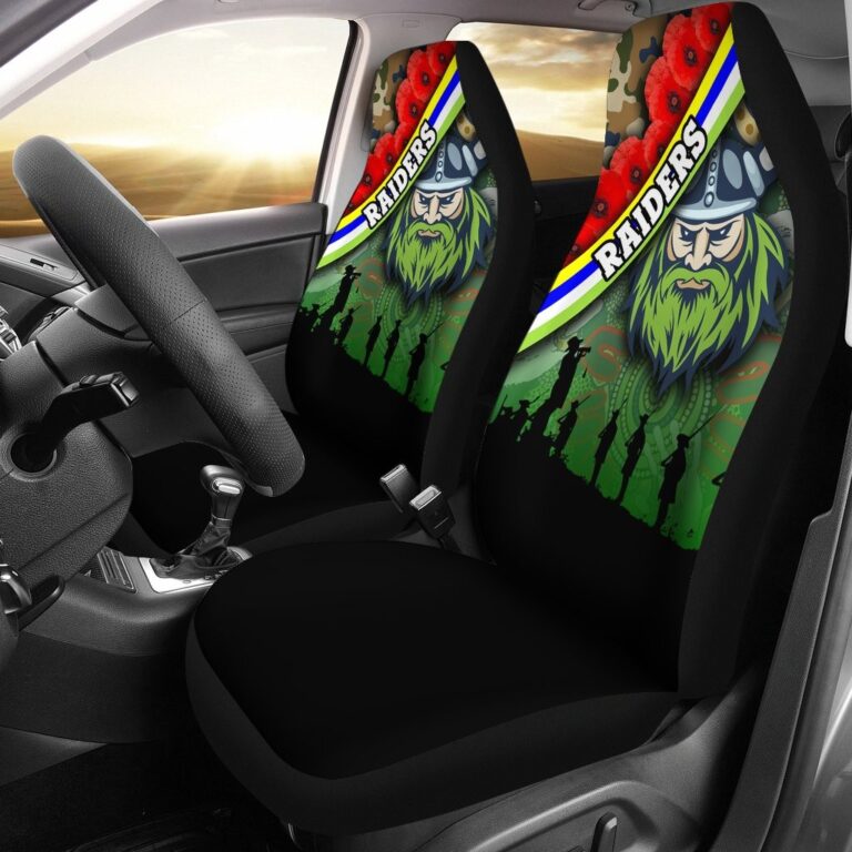 National Rugby League store - Loyal fans of Canberra Raiders's Set 2 Car Seat Cover:vintage National Rugby League suit,uniform,apparel,shirts,merch,hoodie,jackets,shorts,sweatshirt,outfits,clothes