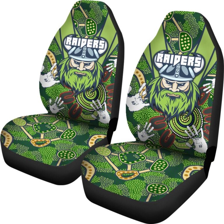 National Rugby League store - Loyal fans of Canberra Raiders's Set 2 Car Seat Cover:vintage National Rugby League suit,uniform,apparel,shirts,merch,hoodie,jackets,shorts,sweatshirt,outfits,clothes