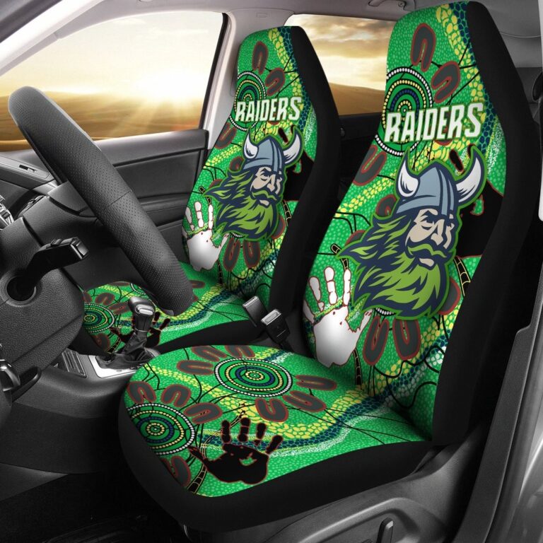 National Rugby League store - Loyal fans of Canberra Raiders's Set 2 Car Seat Cover:vintage National Rugby League suit,uniform,apparel,shirts,merch,hoodie,jackets,shorts,sweatshirt,outfits,clothes