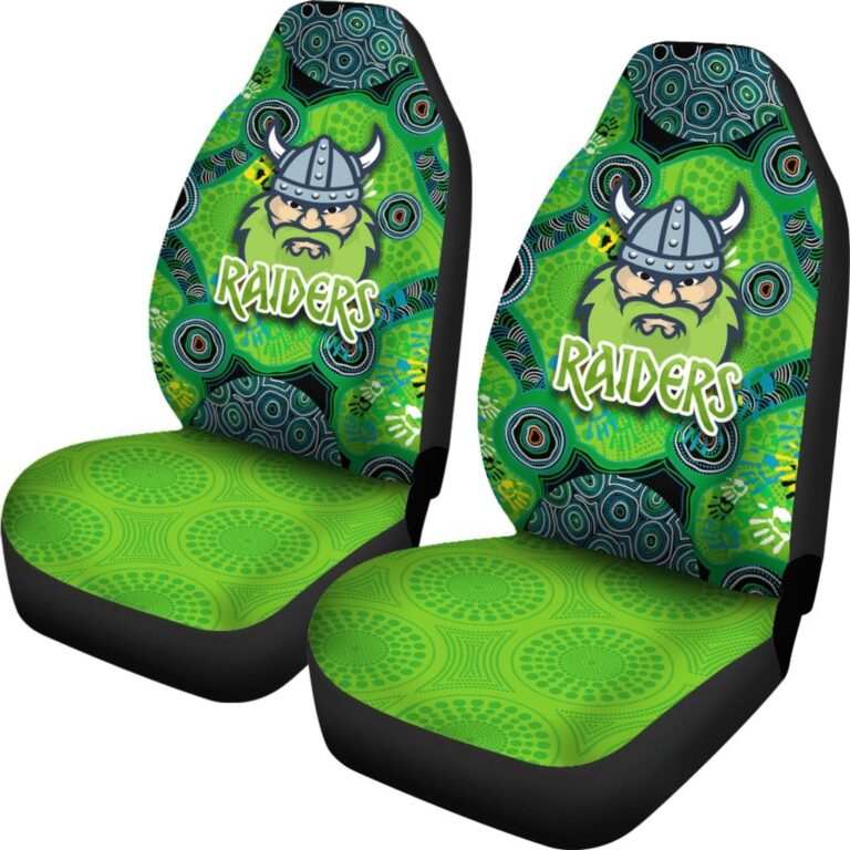 National Rugby League store - Loyal fans of Canberra Raiders's Set 2 Car Seat Cover:vintage National Rugby League suit,uniform,apparel,shirts,merch,hoodie,jackets,shorts,sweatshirt,outfits,clothes
