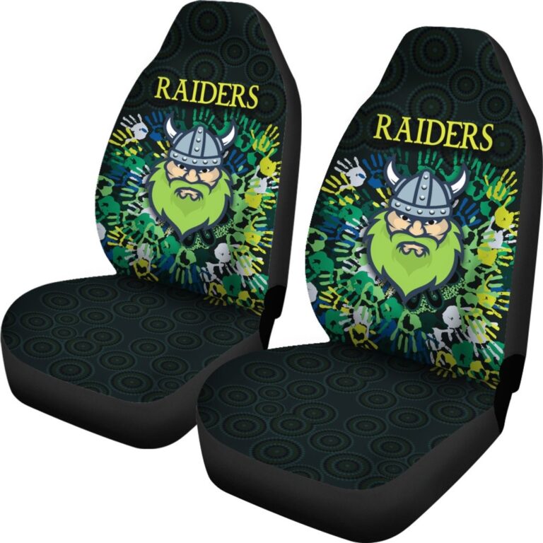 National Rugby League store - Loyal fans of Canberra Raiders's Set 2 Car Seat Cover:vintage National Rugby League suit,uniform,apparel,shirts,merch,hoodie,jackets,shorts,sweatshirt,outfits,clothes