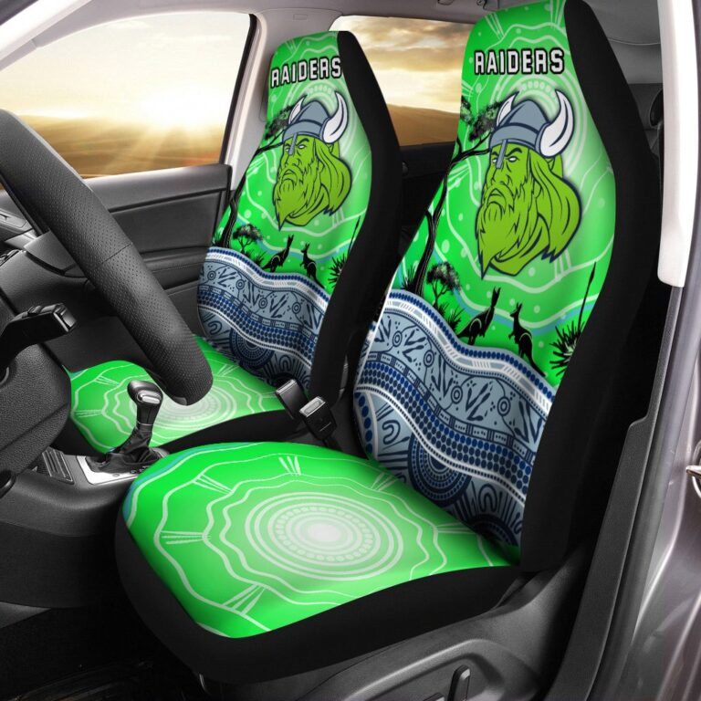 National Rugby League store - Loyal fans of Canberra Raiders's Set 2 Car Seat Cover:vintage National Rugby League suit,uniform,apparel,shirts,merch,hoodie,jackets,shorts,sweatshirt,outfits,clothes