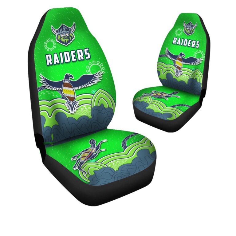 National Rugby League store - Loyal fans of Canberra Raiders's Set 2 Car Seat Cover:vintage National Rugby League suit,uniform,apparel,shirts,merch,hoodie,jackets,shorts,sweatshirt,outfits,clothes