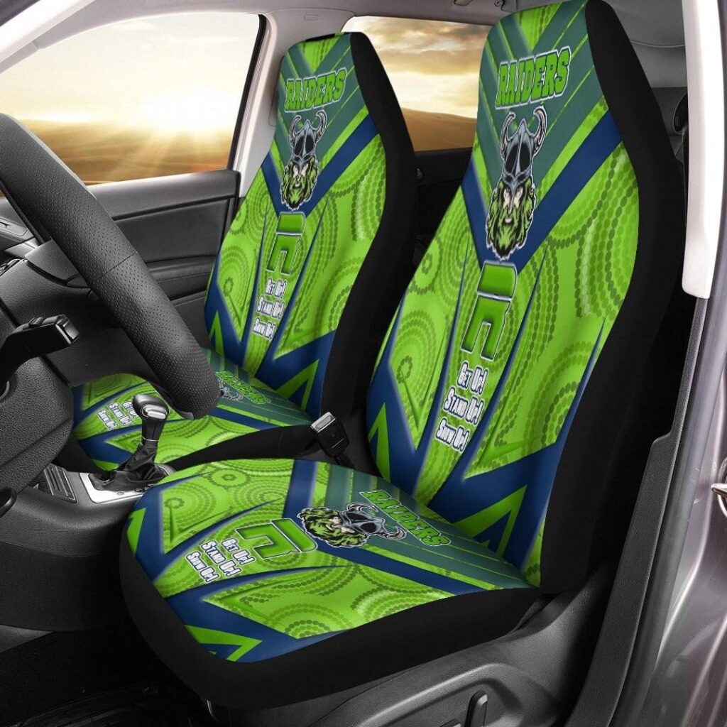 National Rugby League store - Loyal fans of Canberra Raiders's Set 2 Car Seat Cover:vintage National Rugby League suit,uniform,apparel,shirts,merch,hoodie,jackets,shorts,sweatshirt,outfits,clothes