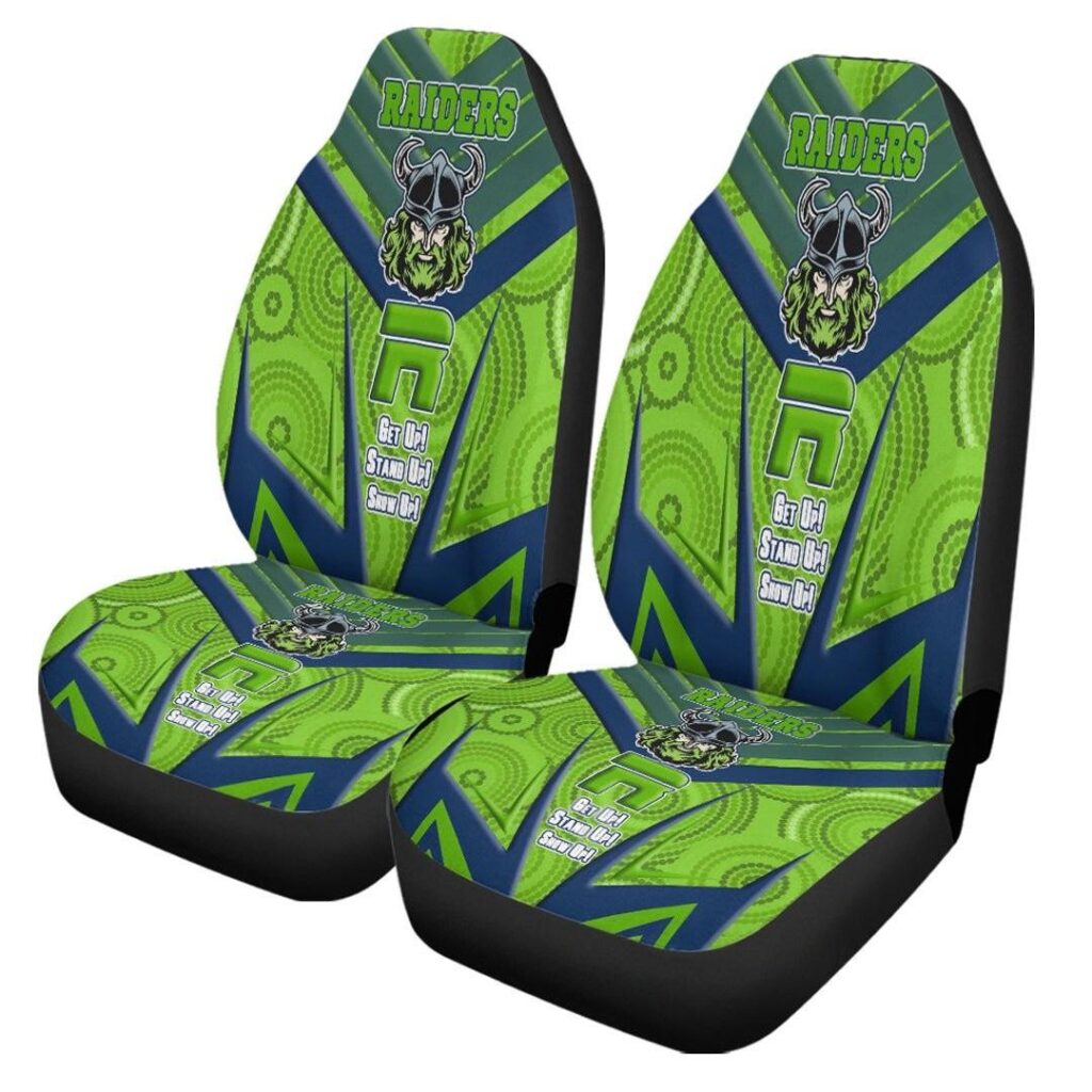 National Rugby League store - Loyal fans of Canberra Raiders's Set 2 Car Seat Cover:vintage National Rugby League suit,uniform,apparel,shirts,merch,hoodie,jackets,shorts,sweatshirt,outfits,clothes
