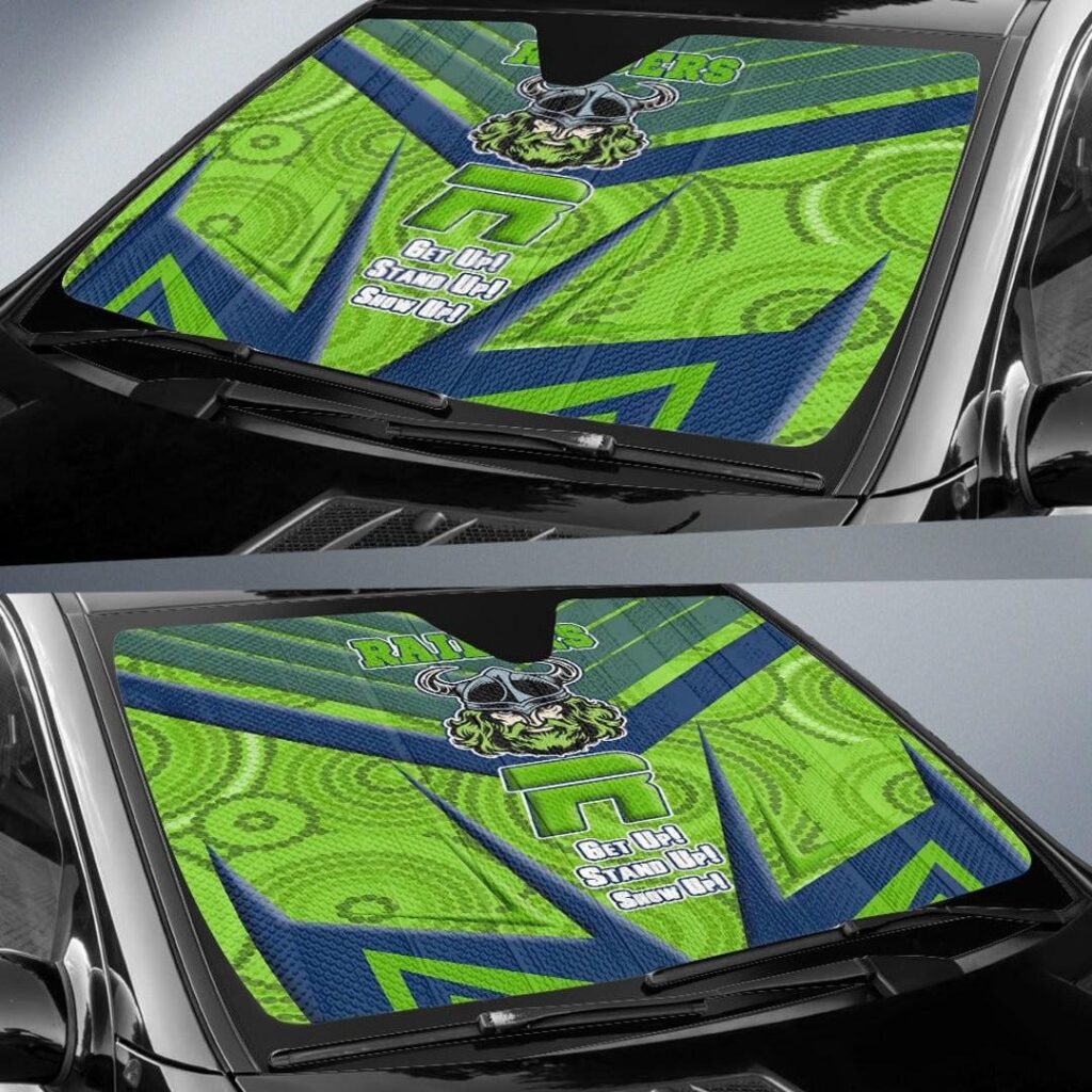 National Rugby League store - Loyal fans of Canberra Raiders's Auto Sun Shades:vintage National Rugby League suit,uniform,apparel,shirts,merch,hoodie,jackets,shorts,sweatshirt,outfits,clothes