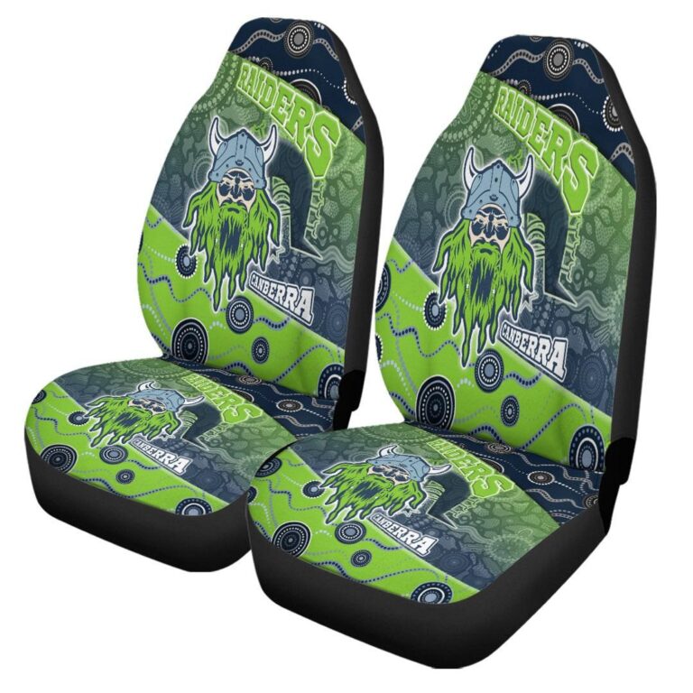 National Rugby League store - Loyal fans of Canberra Raiders's Set 2 Car Seat Cover:vintage National Rugby League suit,uniform,apparel,shirts,merch,hoodie,jackets,shorts,sweatshirt,outfits,clothes