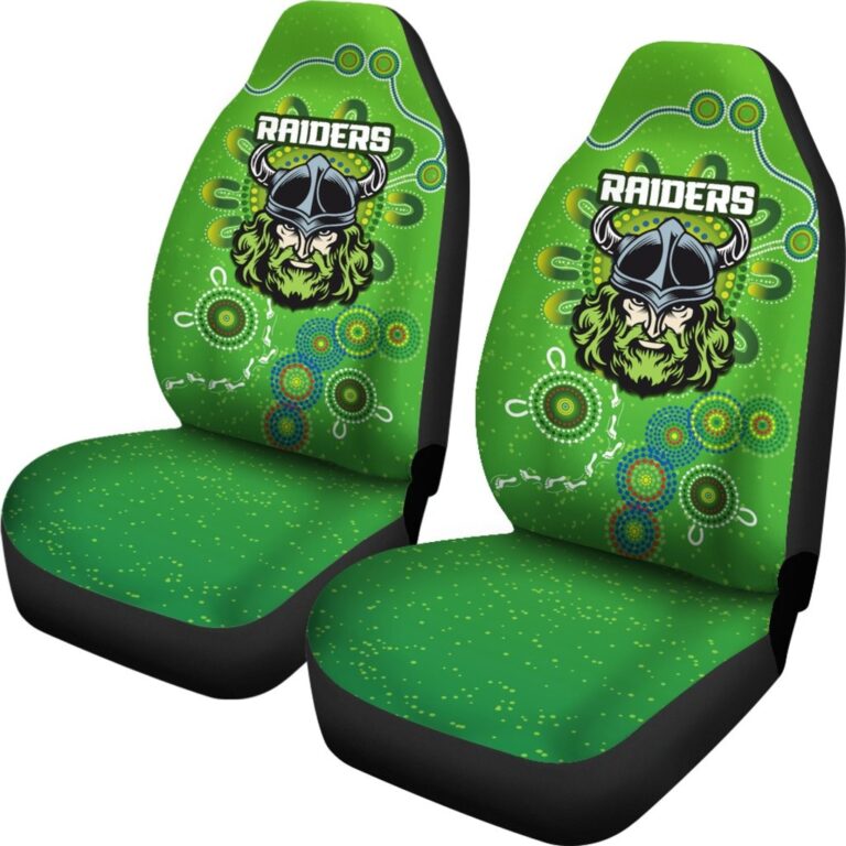 National Rugby League store - Loyal fans of Canberra Raiders's Set 2 Car Seat Cover:vintage National Rugby League suit,uniform,apparel,shirts,merch,hoodie,jackets,shorts,sweatshirt,outfits,clothes