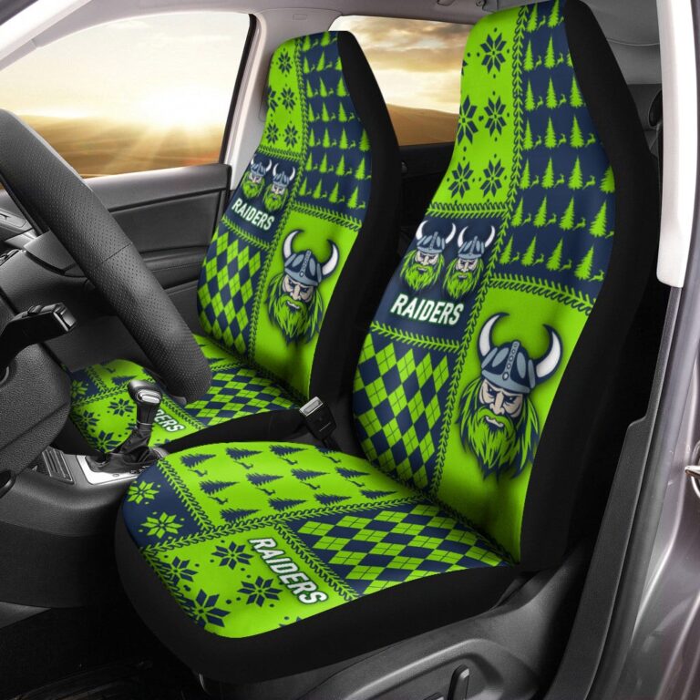 National Rugby League store - Loyal fans of Canberra Raiders's Set 2 Car Seat Cover:vintage National Rugby League suit,uniform,apparel,shirts,merch,hoodie,jackets,shorts,sweatshirt,outfits,clothes