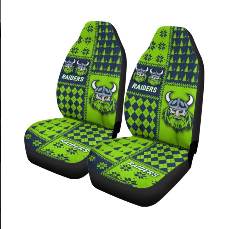 National Rugby League store - Loyal fans of Canberra Raiders's Set 2 Car Seat Cover:vintage National Rugby League suit,uniform,apparel,shirts,merch,hoodie,jackets,shorts,sweatshirt,outfits,clothes