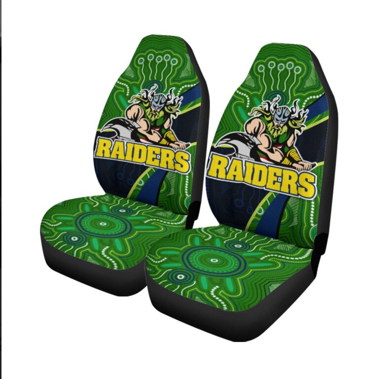 National Rugby League store - Loyal fans of Canberra Raiders's Set 2 Car Seat Cover:vintage National Rugby League suit,uniform,apparel,shirts,merch,hoodie,jackets,shorts,sweatshirt,outfits,clothes