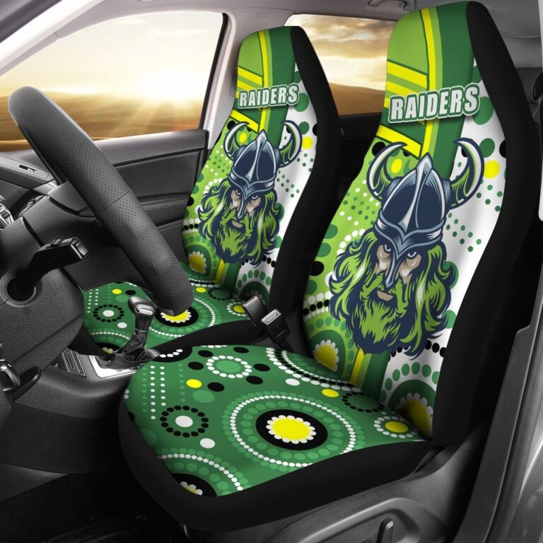 National Rugby League store - Loyal fans of Canberra Raiders's Set 2 Car Seat Cover:vintage National Rugby League suit,uniform,apparel,shirts,merch,hoodie,jackets,shorts,sweatshirt,outfits,clothes