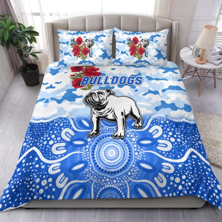 National Rugby League store - Loyal fans of Canterbury Bankstown Bulldogs's Bedding Duvet Cover + 1/2 Pillow Cases:vintage National Rugby League suit,uniform,apparel,shirts,merch,hoodie,jackets,shorts,sweatshirt,outfits,clothes
