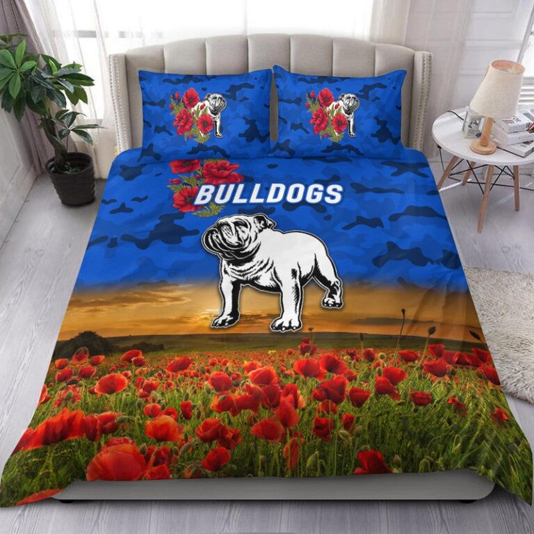 National Rugby League store - Loyal fans of Canterbury Bankstown Bulldogs's Bedding Duvet Cover + 1/2 Pillow Cases:vintage National Rugby League suit,uniform,apparel,shirts,merch,hoodie,jackets,shorts,sweatshirt,outfits,clothes