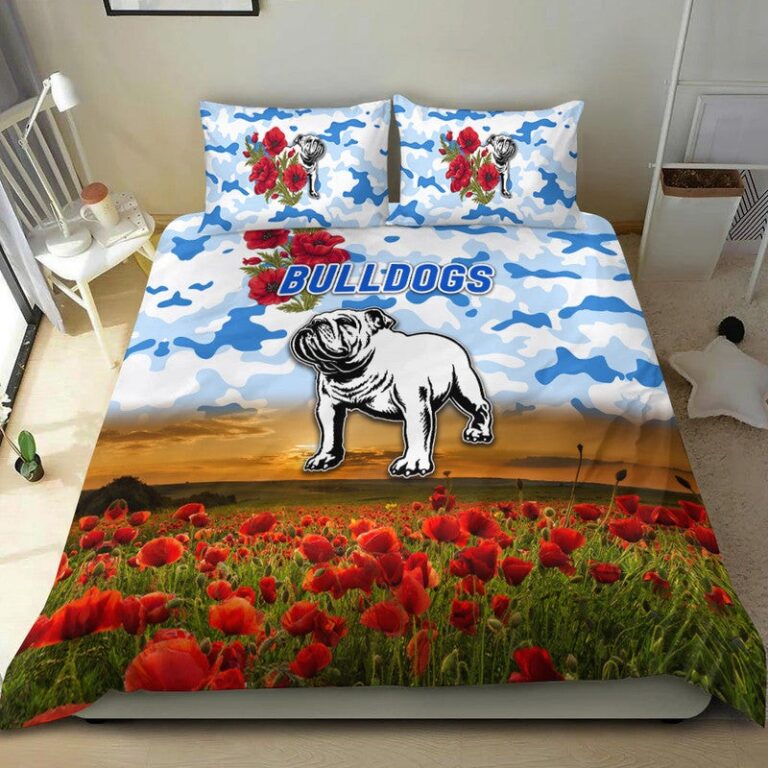 National Rugby League store - Loyal fans of Canterbury Bankstown Bulldogs's Bedding Duvet Cover + 1/2 Pillow Cases:vintage National Rugby League suit,uniform,apparel,shirts,merch,hoodie,jackets,shorts,sweatshirt,outfits,clothes