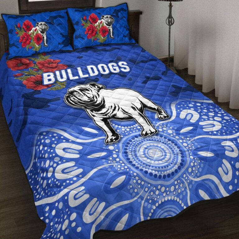 National Rugby League store - Loyal fans of Canterbury Bankstown Bulldogs's Quilt + 1/2 Pillow Cases:vintage National Rugby League suit,uniform,apparel,shirts,merch,hoodie,jackets,shorts,sweatshirt,outfits,clothes