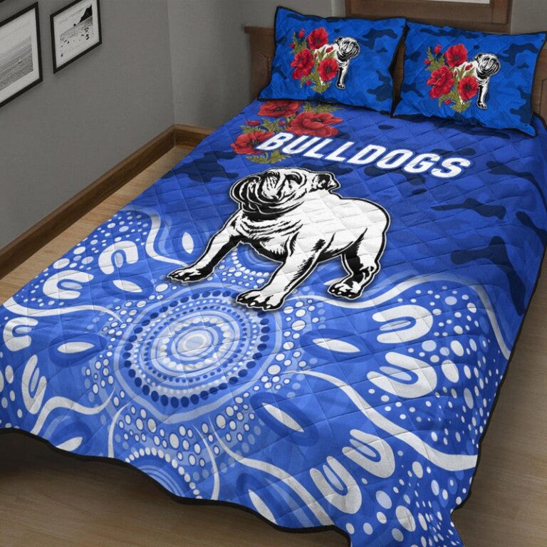 National Rugby League store - Loyal fans of Canterbury Bankstown Bulldogs's Quilt + 1/2 Pillow Cases:vintage National Rugby League suit,uniform,apparel,shirts,merch,hoodie,jackets,shorts,sweatshirt,outfits,clothes