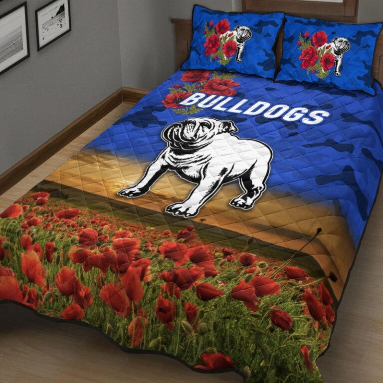 National Rugby League store - Loyal fans of Canterbury Bankstown Bulldogs's Quilt + 1/2 Pillow Cases:vintage National Rugby League suit,uniform,apparel,shirts,merch,hoodie,jackets,shorts,sweatshirt,outfits,clothes
